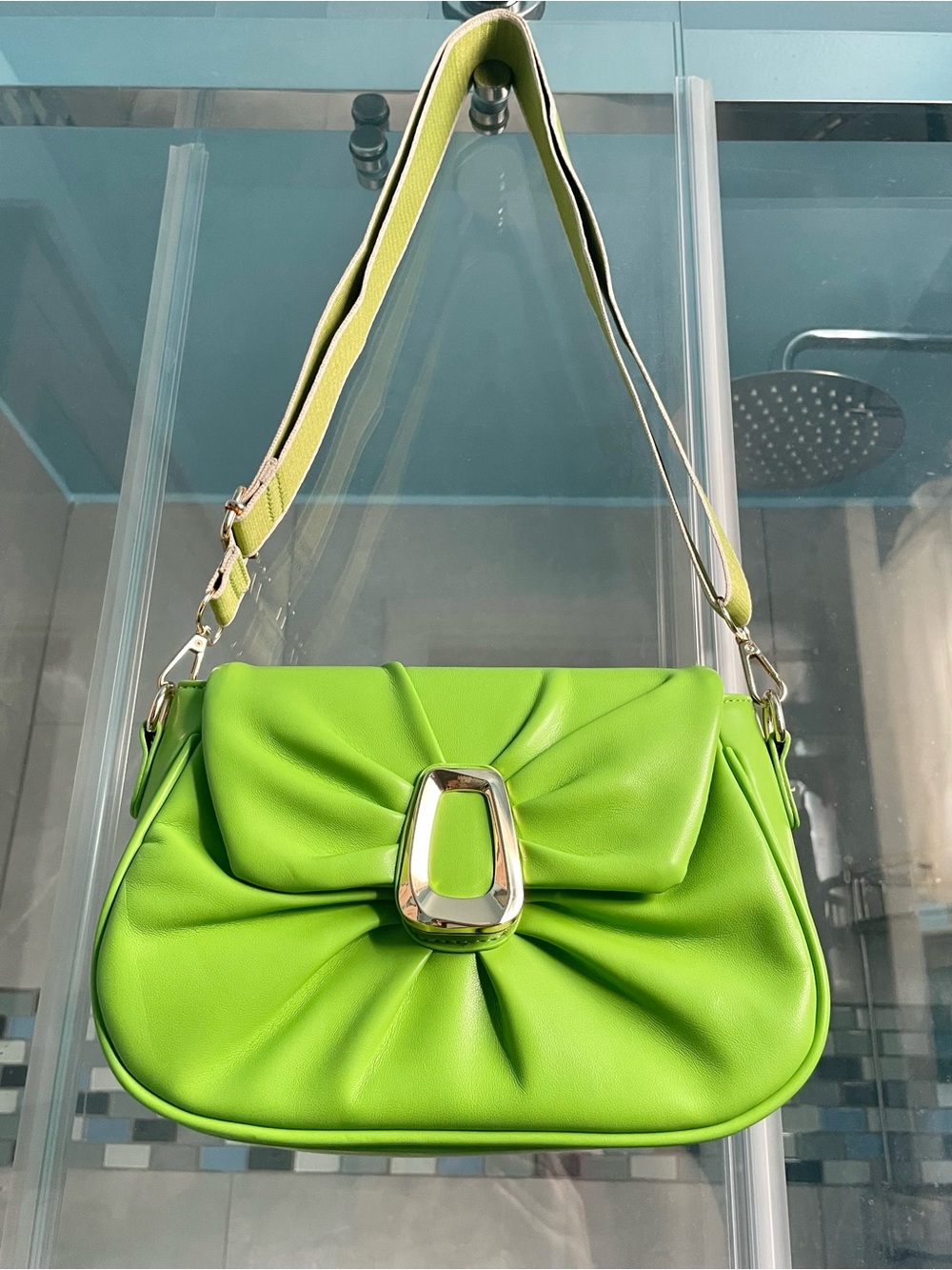 NEW Women's Lime Green Shoulder Crossbody Bag